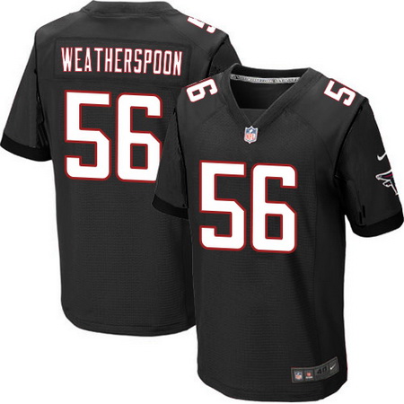 Men's Atlanta Falcons #56 Sean Weatherspoon Black Alternate Nike Elite Jersey