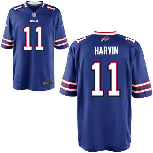 Men's Buffalo Bills #11 Percy Harvin Royal Blue Team Color Nike Elite Jersey