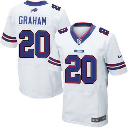 Men's Buffalo Bills #20 Corey Graham White Road Nike Elite Jersey