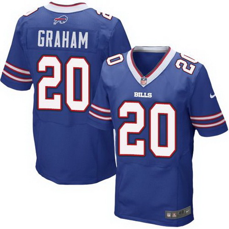Men's Buffalo Bills #20 Corey Graham Royal Blue Team Color Nike Elite Jersey