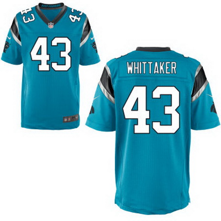 Men's Carolina Panthers #43 Fozzy Whittaker Light Blue Alternate Nike Elite Jersey