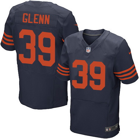 Men's Chicago Bears #39 Jacoby Glenn Blue/Orange Alternate Nike Elite Jersey
