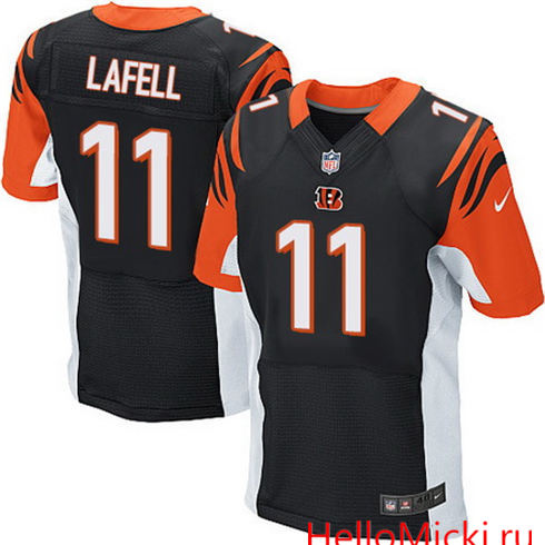 Men's Cincinnati Bengals #11 Brandon LaFell Black Team Color Nike Elite Jersey