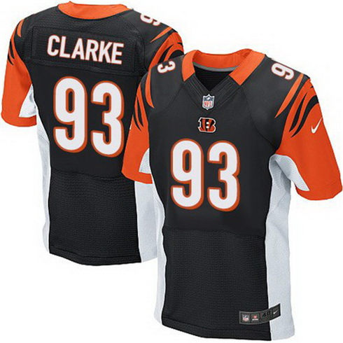 Men's Cincinnati Bengals #93 Will Clarke Black Team Color Nike Elite Jersey