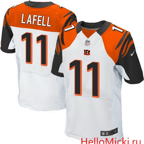 Men's Cincinnati Bengals #11 Brandon LaFell White Road Nike Elite Jersey