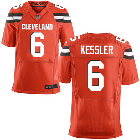 Men's Cleveland Browns #6 Cody Kessler Nike Orange Elite Jersey
