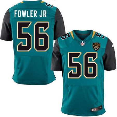 Men's Jacksonville Jaguars #56 Dante Fowler Jr. Teal Green Team Color Nike Elite Jersey