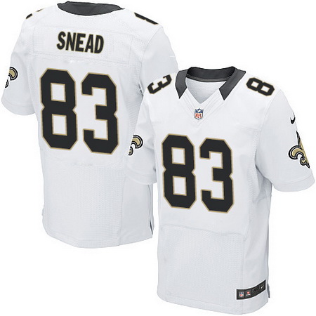 Men's New Orleans Saints #83 Willie Snead White Road Nike Elite Jersey