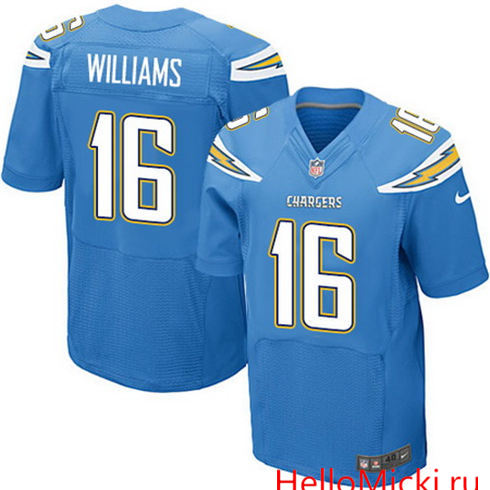 Men's San Diego Chargers #16 Tyrell Williams Light Blue Alternate Stitched NFL Nike Elite Jersey