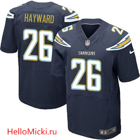 Men's San Diego Chargers #26 Casey Hayward Navy Blue Team Color Stitched NFL Nike Elite Jersey