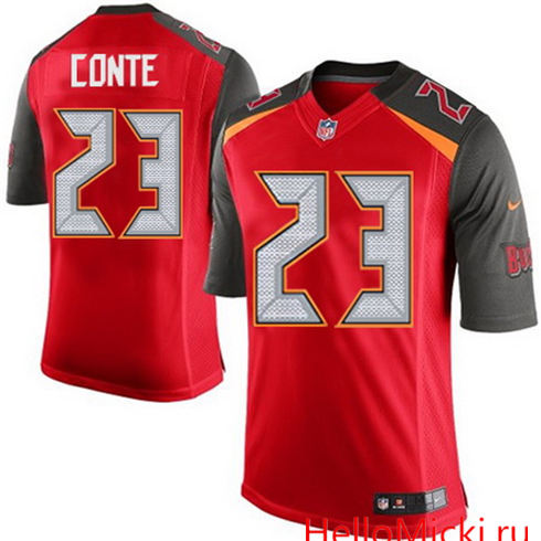 Men's Tampa Bay Buccaneers #23 Chris Conte Red Team Color Stitched NFL Nike Game Jersey