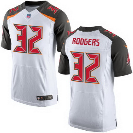 Men's Tampa Bay Buccaneers #32 Jacquizz Rodgers White Road Stitched NFL Nike Elite Jersey