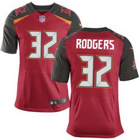 Men's Tampa Bay Buccaneers #32 Jacquizz Rodgers Red Team Color Stitched NFL Nike Elite Jersey