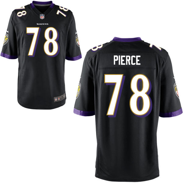 Men's Baltimore Ravens #58 Michael Pierce Nike Black Alternate Elite Football Jersey