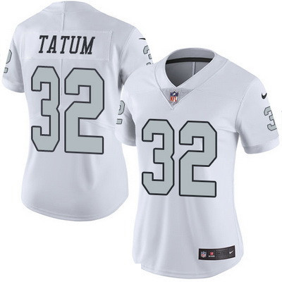 Women's Oakland Raiders #32 Jack Tatum White 2016 Color Rush Stitched NFL Nike Limited Jersey