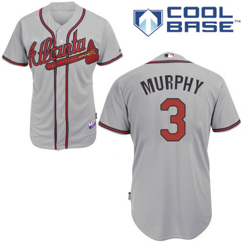 Men's Atlanta Braves Throwback Player 3 Dale Murphy White Cool Base