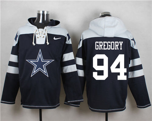 Nike Cowboys 94 Randy Gregory Navy Hooded Jersey