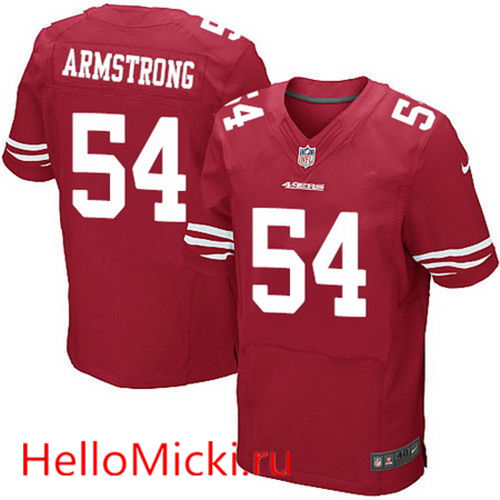 Men's San Francisco 49ers #54 Ray-Ray Armstrong Scarlet Red Team Color Stitched NFL Nike Elite Jersey
