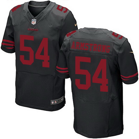Men's San Francisco 49ers #54 Ray-Ray Armstrong Black Alternate Stitched NFL Nike Elite Jersey