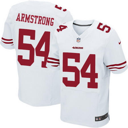 Men's San Francisco 49ers #54 Ray-Ray Armstrong White Road Stitched NFL Nike Elite Jersey