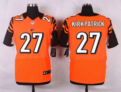 Men's Cincinnati Bengals #27 Dre Kirkpatrick Orange Alternate NFL Nike Elite Jersey