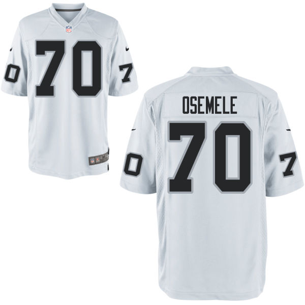 Men’s Oakland Raiders #70 Kelechi Osemele Nike Elite White Jersey