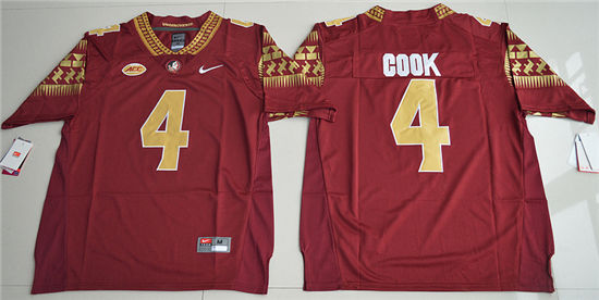Men's Florida State Seminoles #4 Dalvin Cook Red College Football Limited Jersey
