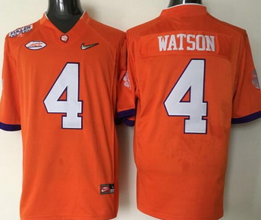 Youth Clemson Tigers #4 Deshaun Watson Orange 2016 Playoff Rose Bowl Special Event Diamond Quest Jersey