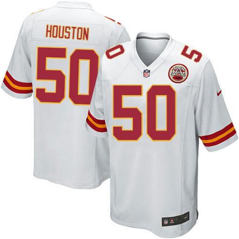 Youth Kansas City Chiefs #50 Justin Houston White Nike Game Jersey