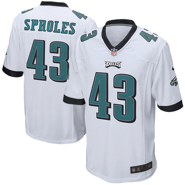 Youth Philadelphia Eagles #43 Darren Sproles Nike White Game Jersey