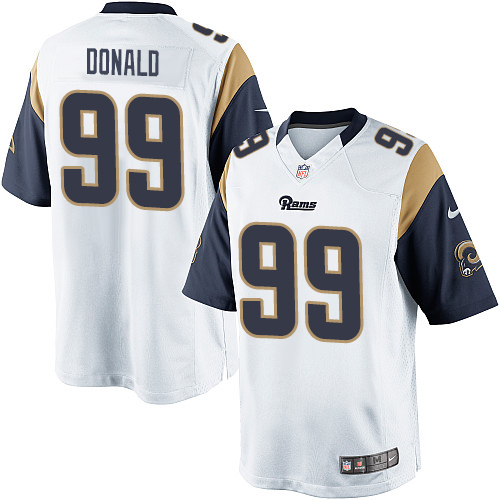 Youth St. Louis Rams #99 Aaron Donald White Road Nike Game Jersey