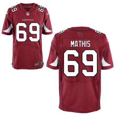 Men's Arizona Cardinals #69 Evan Mathis Red Team Color NFL Nike Elite Jersey