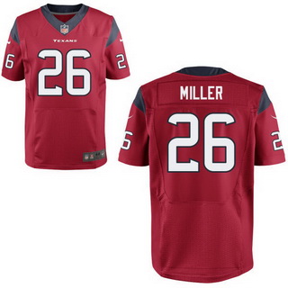 Men's Houston Texans #26 Lamar Miller Red Alternate NFL Nike Elite Jersey
