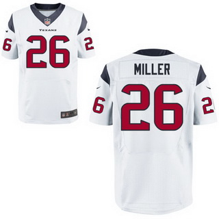 Men's Houston Texans #26 Lamar Miller White Road NFL Nike Elite Jersey
