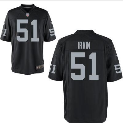 Men's Oakland Raiders #51 Bruce Irvin Black Team Color 2015 NFL Nike Elite Jersey