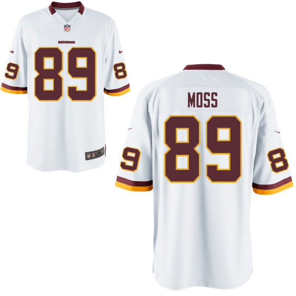 Mens Nike Elite Jersey Washington Redskins #89 Santana Moss White