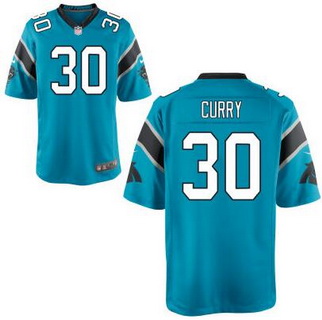 Men's Carolina Panthers #30 Stephen Curry Light Blue Alternate NFL Nike Elite Jersey