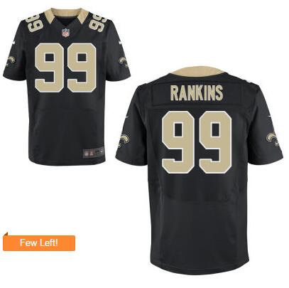 Men's New Orleans Saints #99 Sheldon Rankins Nike Black Elite 2016 Draft Pick Jersey