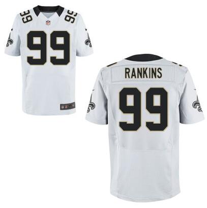 Men's New Orleans Saints #99 Sheldon Rankins Nike White Elite 2016 Draft Pick Jersey