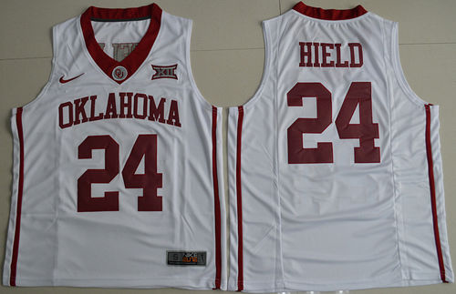 Men's Oklahoma Sooners #24 Buddy Hield Stitched Nike Red College basketball Jersey