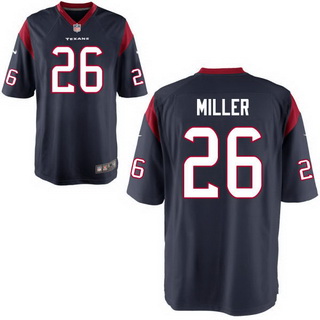 Youth Houston Texans #26 Lamar Miller Navy Blue Team Color NFL Nike Game Jersey