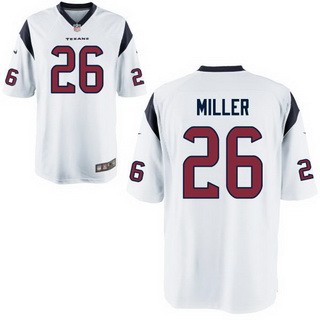 Youth Houston Texans #26 Lamar Miller White Road NFL Nike Game Jersey