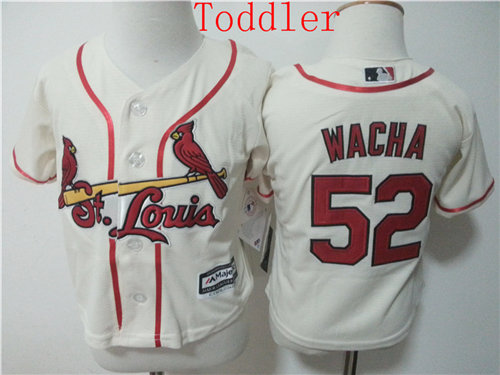 Toddler St. Louis Cardinals #52 Michael Wacha Cream 2015 Cool Base Baseball Jersey