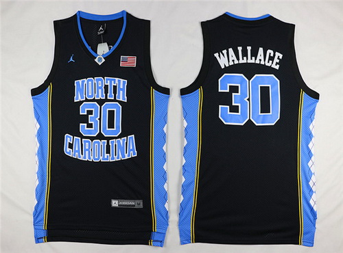  North Carolina Tar Heels #30 Rasheed Wallace Navy Swingman College Basketball Jersey