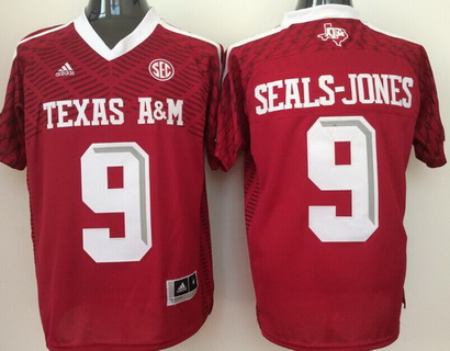 Men's Texas A&M Aggies #9 Ricky Seals-Jones Red 2016 College Football Nike Jersey