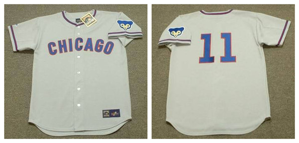 Men's Chicago Cubs #11 DON KESSINGER 1968 Gray Chicago Majestic Cooperstown Throwback Away Jersey
