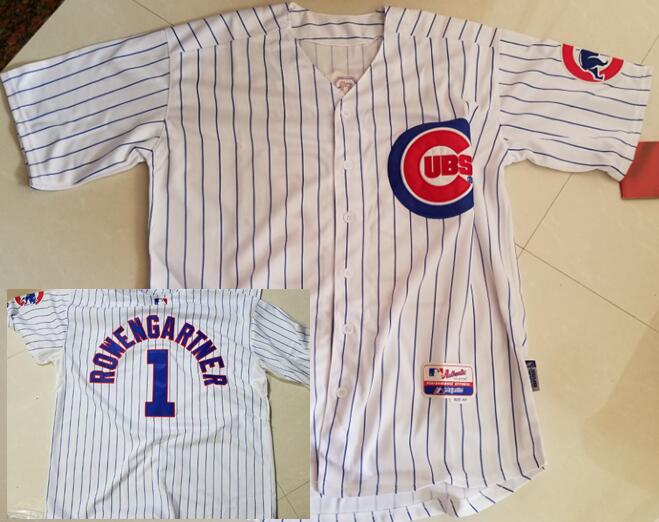 Men's 1968-69 Rookie of the Year #1 Henry Rowengartner Chicago Cubs White Orthodrome Name Stitched Baseball Jersey