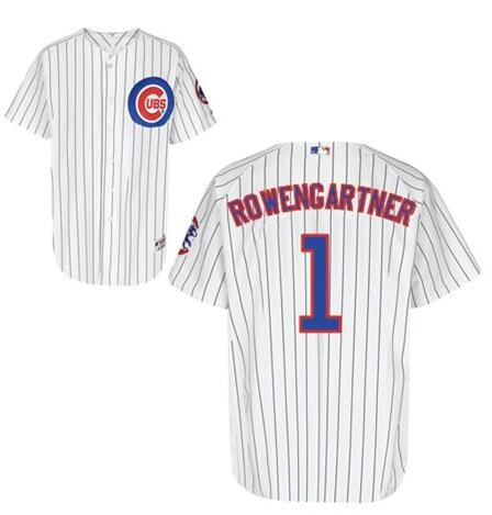 Men's 1968-69 Rookie of the Year #1 Henry Rowengartner Chicago Cubs White Baseball Jersey