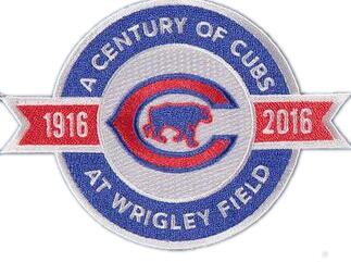 Chicago Cubs 1916-2016 100TH Anniversary Commemorative Patch