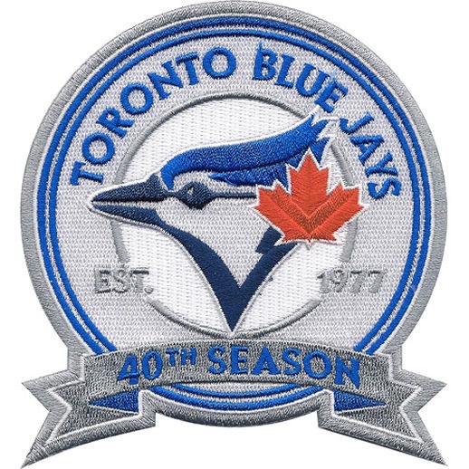 Toronto Blue Jays 40th Anniversary Commemorative Patch
